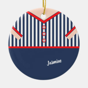 Ornamento De Cerâmica Caricatura Bela Engraçada De Palhaço Personalizada