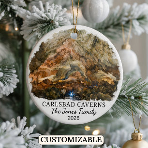 Ornamento De Cerâmica Carlsbad Caverns National Park personalizado, Novo
