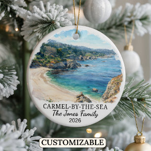 Ornamento De Cerâmica Carmel By The Sea Personalizado, Califórnia Person