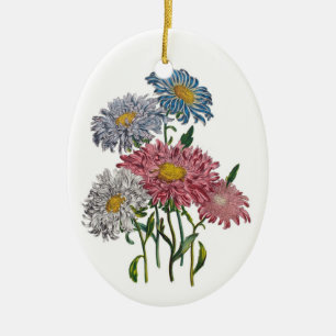Ornamento De Cerâmica Carnaval de flores