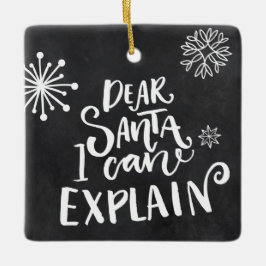 Ornamento De Cerâmica Caros Papais noeis Que Posso Explicar