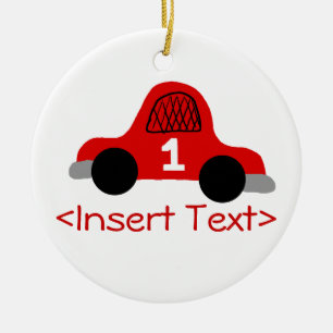 Ornamento De Cerâmica Carro