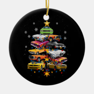 Ornamento De Cerâmica Carro Madness Árvore de Natal Carros Musculares Cl