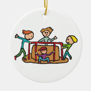 Ornamento De Cerâmica Carrossel do campo de jogos