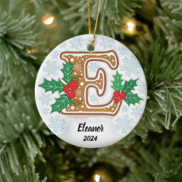 Ornamento De Cerâmica Carta E Natal Personalizado
