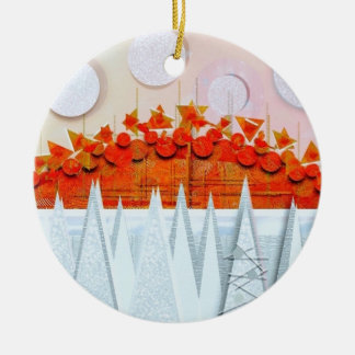 Ornamento De Cerâmica Cartão de agradecimento "INVERNO" de JESSICA ANNE 