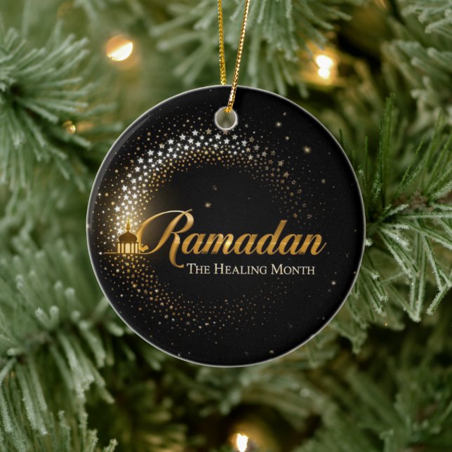 Ornamento De Cerâmica Cartão de Férias Ramadan MubaraK (Árvore)