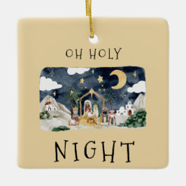 Ornamento De Cerâmica Cartão de Natal para Natividade Americano Africano