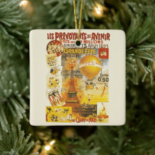 Ornamento De Cerâmica Cartaz da Grande Feira de Antiguidades de Paris