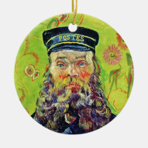 Ornamento De Cerâmica Carteiro Joseph Roulin Vincent van Gogh do retrato