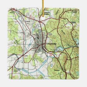 Ornamento De Cerâmica Cartersville Georgia Topo