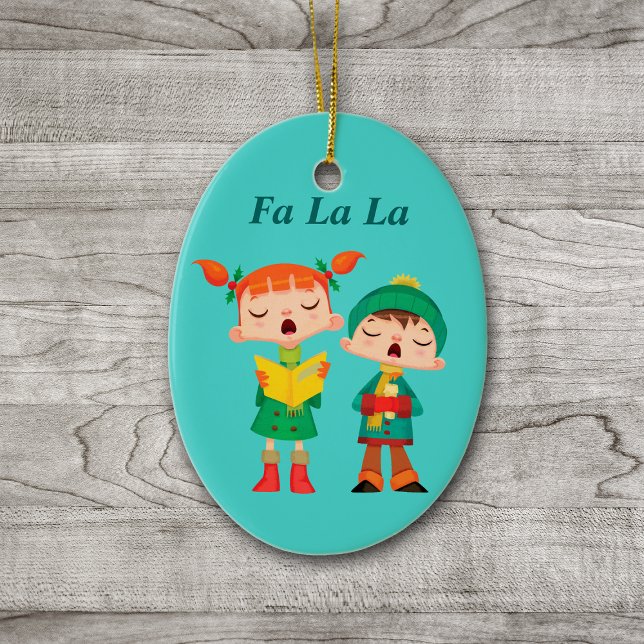 Ornamento De Cerâmica Cartões bonitos Retros de Natal (Criador carregado)