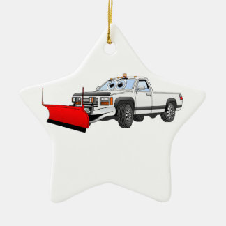 Ornamento De Cerâmica Cartografia White R Pick Up Snow Plow