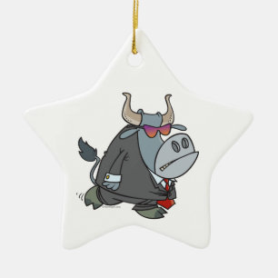 Ornamento De Cerâmica cartoon de touros resistente da guarda de seguran