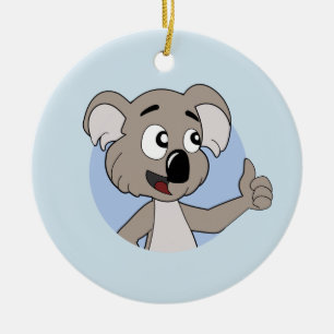 Ornamento De Cerâmica Cartoon Koala