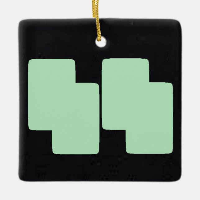 Ornamento De Cerâmica Casa 5 | NATAL DE MERCADORIAS | m3galeryStudio (Frente)