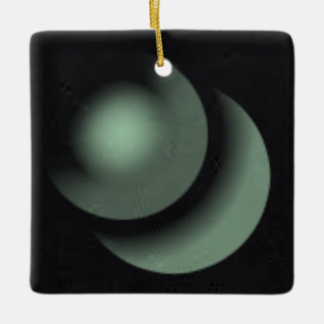 Ornamento De Cerâmica Casa 9 | NATAL DE MERCADORIAS | m3galeryStudio (Frente)