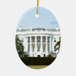 Ornamento De Cerâmica Casa Branca Da Casa
