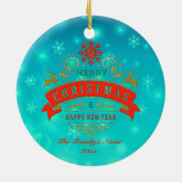Ornamento De Cerâmica Casa de Doces de Natal e Ano Novo