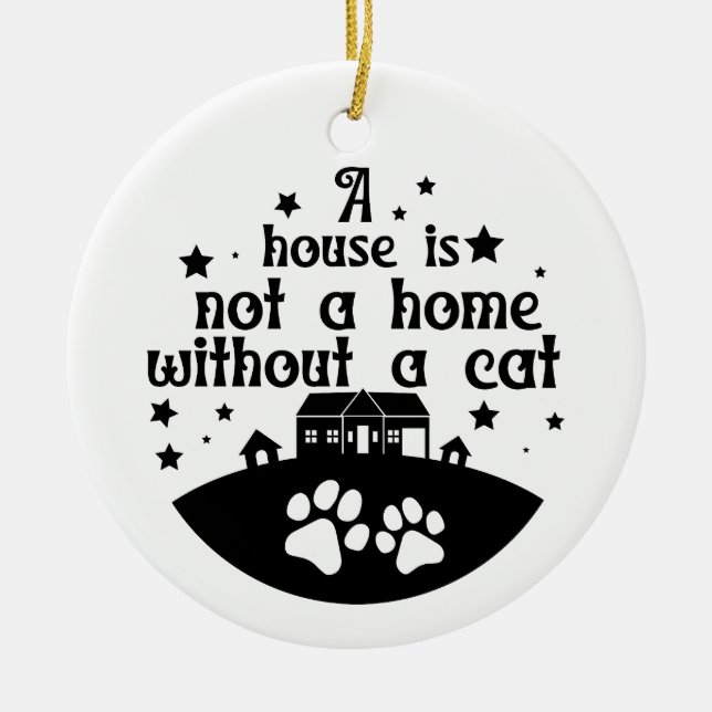 Ornamento De Cerâmica Casa não é lar | Lado Duplo (Frente)