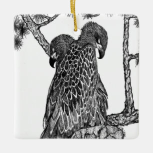 ORNAMENTO DE CERÂMICA CASA SWFL EAGLE NEST BOOK HARRIET + M MAIS NOVO