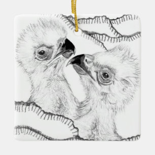 ORNAMENTO DE CERÂMICA CASA SWFL EAGLE NEST VIPS MUITO IMPORTANTES DOENTE