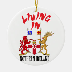 Ornamento De Cerâmica Casaco de armas da Irlanda do Norte