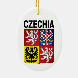 Ornamento De Cerâmica Casaco de armas da República Checa