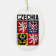 Ornamento De Cerâmica Casaco de armas da República Checa (Verso)