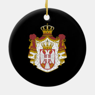 Ornamento De Cerâmica casaco de armas da Sérvia