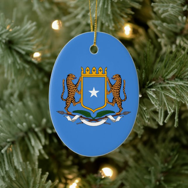 Ornamento De Cerâmica Casaco de armas da Somália (Árvore)