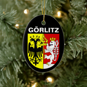 Ornamento De Cerâmica Casaco de Armas de Görlitz, Alemanha