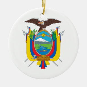 Ornamento De Cerâmica Casaco de armas do Equador