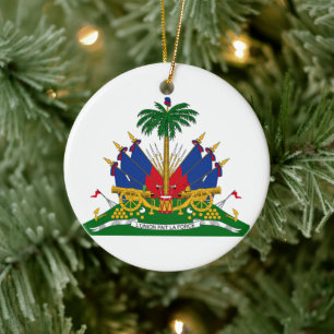 Ornamento De Cerâmica Casaco de armas do Haiti