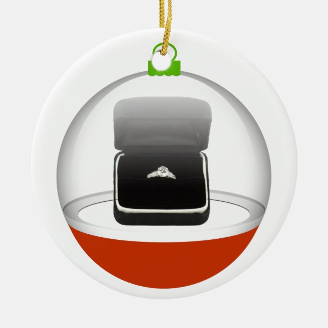 Ornamento De Cerâmica Casado-me - SRF (Frente)