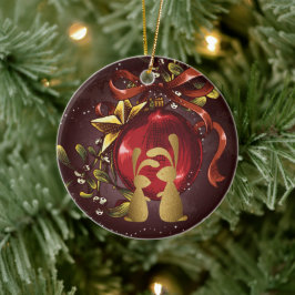 Ornamento De Cerâmica Casal de coelhinhos personalizados n' MistletoNata