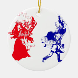 Ornamento De Cerâmica casamento vitorioso engraçado