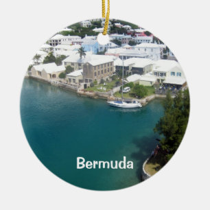 Ornamento De Cerâmica Casas das Bermudas
