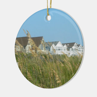 Ornamento De Cerâmica Casas de praia e junco
