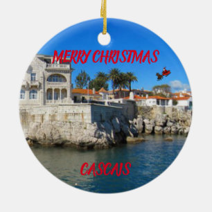 Ornamento De Cerâmica Cascais, Portugal Panoramic Ornament