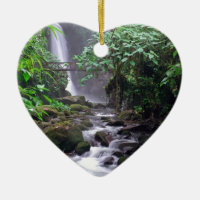 Cascata em cascata de tranquilidade Costa Rica