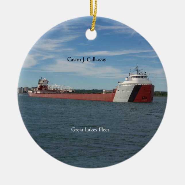 Ornamento De Cerâmica Cason J. Callaway (Frente)