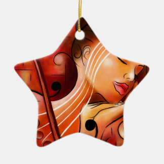Ornamento De Cerâmica Casselopia - sonho do violino