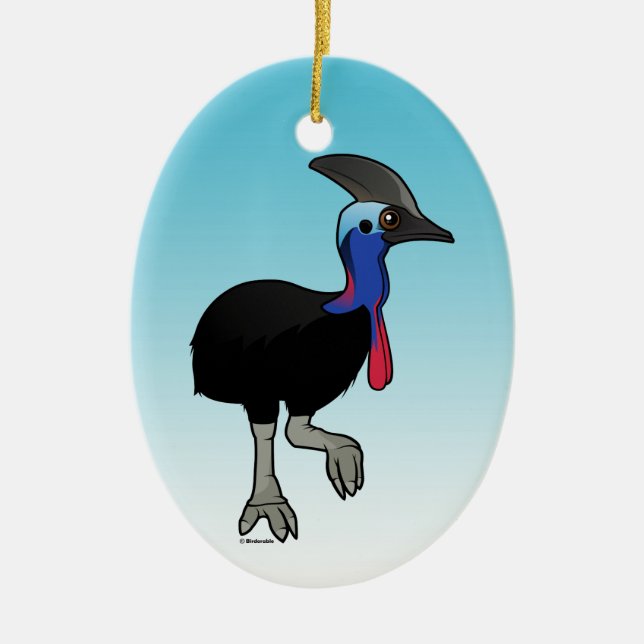 Ornamento De Cerâmica Cassowary do sul (Frente)