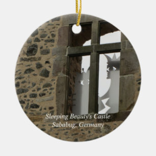 Ornamento De Cerâmica Castelo da Bela Dormindo
