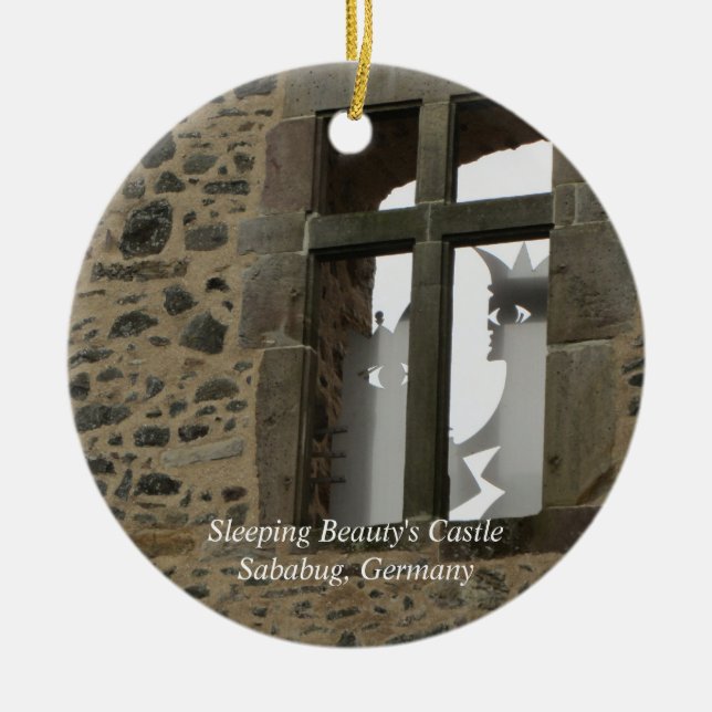 Ornamento De Cerâmica Castelo da Bela Dormindo (Frente)