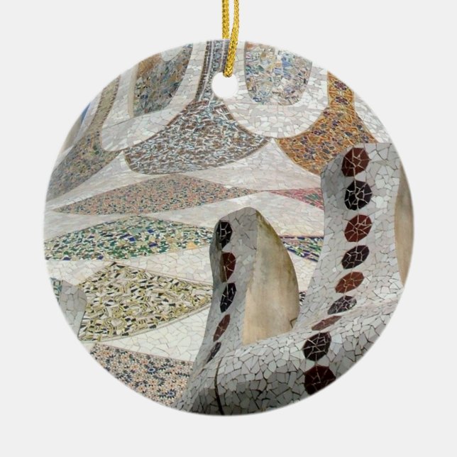 Ornamento De Cerâmica Castelo de Gaudi (Frente)