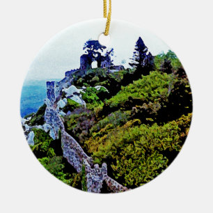 Ornamento De Cerâmica Castelo em Sintra Portugal