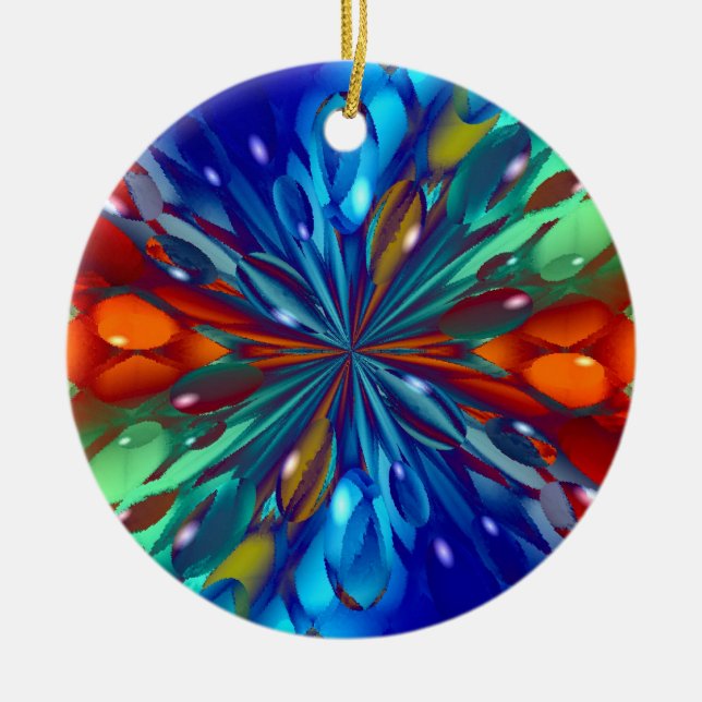 Ornamento De Cerâmica Castelos De Gelo (Frente)