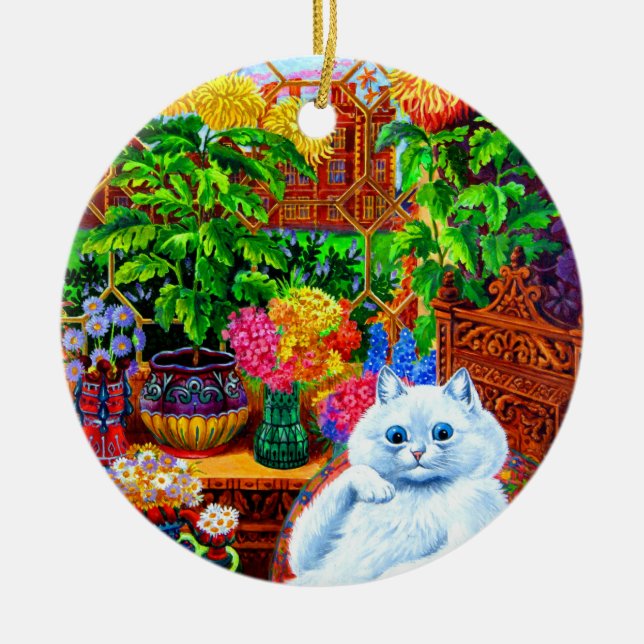 Ornamento De Cerâmica Cat College Master (Frente)